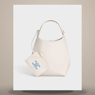 CELINE スモール ホーボー - ソフトなサプレカーフスキン ライス 158505541 [P]