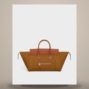 CELINE Luggage - Textil & natürliches Kalbsleder tan L108K3H45.04LU 158505552 [P]