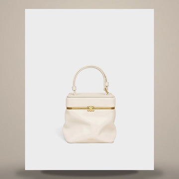 Celine Cube - Soft Calfskin White Cotton 124232J75.00WC 158505568 [P]