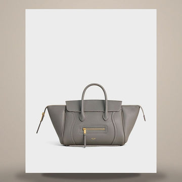 Celine Little Luggage - Grain Calfskin Light Graphite L108J3056.GKX3 158505589 [P]