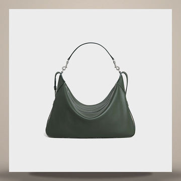 CELINE ラージストラップロミ - サプリグレインカーフスキンダークアーミー111773DPJ.31DY 158505604 [P]