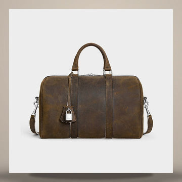 Celine Large Boston - Waxed Effect Suede Calfskin Brown 118553GST.19SI 158505608 [P]