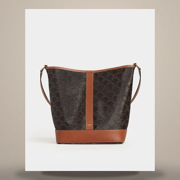 Celine Medium Bucket - Triomphe Canvas & Calfskin 191132CAS.04LU 158505619 [P]