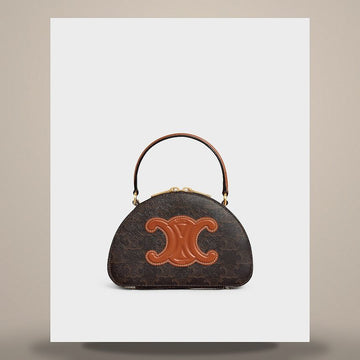 CELINE Halbmond-Tasche - Triomphe Canvas & Kalbsleder 10K642ECM.04LU 158505637 [P]