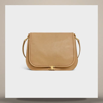 Celine Soft Triomphe Versace - Suppl Shiny Lambskin Sandcastle 123632T88.03DL 158505647 [P]