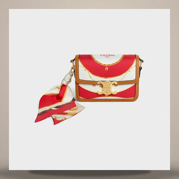 CELINE Tin Triomphe - Seide & natürliches Kalbsleder L100I3J82.35RW 158505653 [P]
