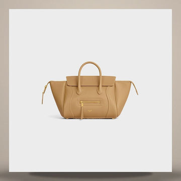 CELINE Little Luggage - Grain Calfskin Sandcastle L108J3056.03DL 158505667 [P]