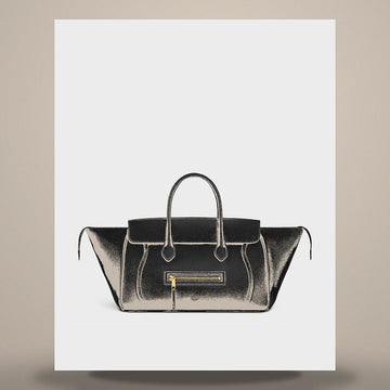 CELINE Reise - Grained Kalbsleder Schwarz L108K3056.38NO 158505682 [P]