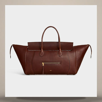 CELINE Big Luggage - Soft Shiny Lambskin Deep Brown L100F3GW2.28BK 158505687 [P]
