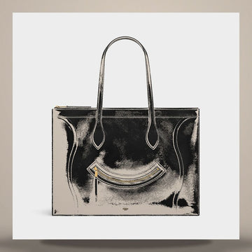 CELINE フラット ラゲージ - グロシ カーフスキン ブラック 123963GW4.38NO 158505689 [P]