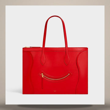 Celine Flat Luggage - Glossy Calfskin Ultra Red 123963GW4.27AG 158505690 [P]