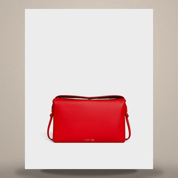 CELINE Trio Flap - weiches Lammleder Ultra Rot 10P862O86.27AG 158505701 [P]