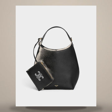 CELINE Kleine Hobo - Weiches Soft Kalbsleder Schwarz L10133Q71.38NO 158505705 [P]