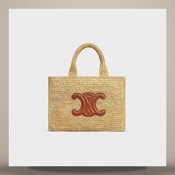 CELINE Klein Cabas Taïse - Raffia & Kalbsleder 116302FF7.04LU 158505721 [P]
