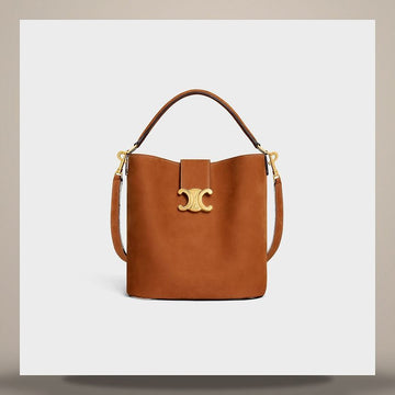 CELINE ミディアムルイーズバケット - ヌバックカーフスキン 158505736 [P]