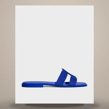 Celine Marina Triumph Mule - Suede Calfskin Electric Blue 368235122C.07BE 158505739 [P]