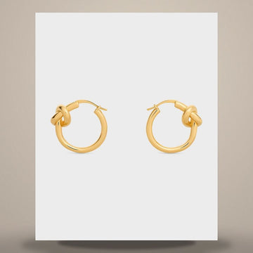 Celine Small Note Hoop - Gold Finished Brass 46N556BRA.35OR 158505780 [P]