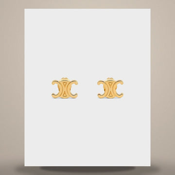 CELINE Triomphe Studs - Gold Finish Brass 461CY6BRA.35OR 158505789 [P]