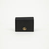 GUCCI Kartenetui aus Leder mit goldener Verzierung Schwarz 158380070 [P]