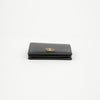 GUCCI Kartenetui aus Leder mit goldener Verzierung Schwarz 158380070 [P]