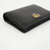 GUCCI Kartenetui aus Leder mit goldener Verzierung Schwarz 158380070 [P]