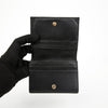 GUCCI Kartenetui aus Leder mit goldener Verzierung Schwarz 158380070 [P]
