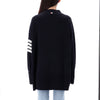 THOM BROWNE Merinowolle gestreifter V-Ausschnitt Cardigan 158505956 [P]