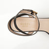 Gucci GG Marmont Leather Mid Heels Women's Sandals Black 158394865 [P]