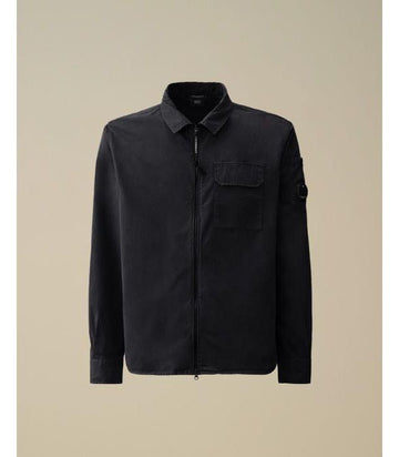 CP Company Gabardine Overshirt Organic Zip 25FW 152205045 [P]