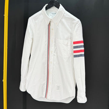 Thom Browne Diagonal Arm Band Zip Shirt White (MWL275A) 158506145 [P]