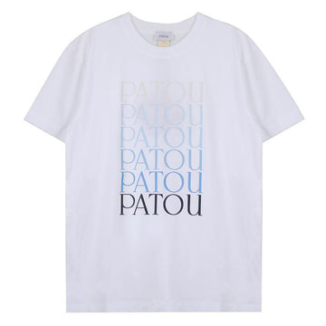 PATOU Logo Print Organic Cotton T-Shirt 154427031 [P]