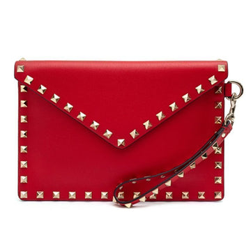 VALENTINO Rockstud Flap Clutch Bag 157854501 [P]