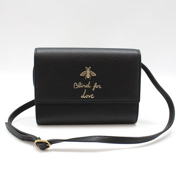 GUCCI Mini Crossbody Bag aus schwarzem Leder 498097 158506572 [P]