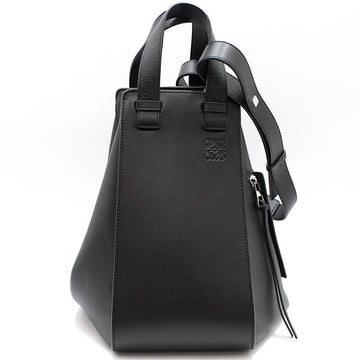 Loewe Black Calfskin Hammock Medium Silver-tone Shoulder Bag 387.30.T38 158506577 [P]