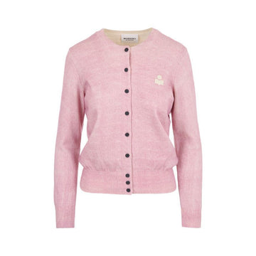 ISABEL MARANT 25FW MONA スモールロゴカーディガン フェイドピンク CA0115FA C3L11E 02FP 150468457 [P]