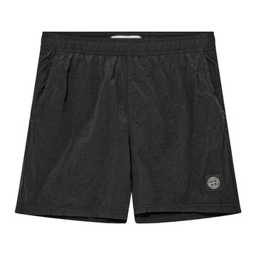 STONE ISLAND Stone 24SS Logo Patch Nylon Schwimmshorts Charcoal 8015B0943 V0065 92380659 [P]