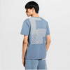 Louis Vuitton Knitted Patchwork Denim Short-Sleeved Crew Neck T-Shirt 1AK6XU 158509737 [P]