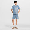 Louis Vuitton Knitted Patchwork Denim Short-Sleeved Crew Neck T-Shirt 1AK6XU 158509737 [P]