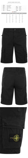 STONE ISLAND ストーン 24SS ワッペン パッチ バミューダ ショートパンツ ブラック 8015L11WA A0129 92380630 [P]