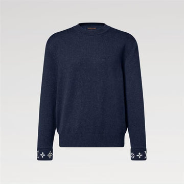 Louis Vuitton Cashmere Pullover 1AJB25 / Men's Round Neck Knit 158509816 [P]