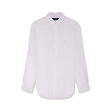 POLO RALPH LAUREN スリムフィットリネンシャツ ホワイト 710968915 505 153588338 [P]