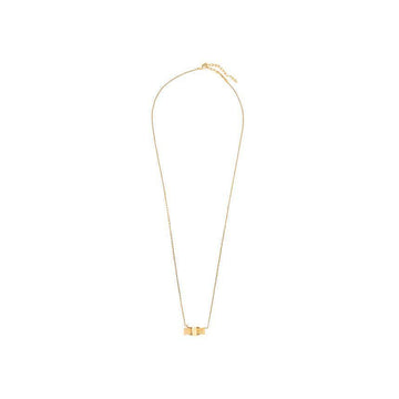 Salvatore Ferragamo Bow Necklace Gold 76-0547 0998985 151630911 [P]
