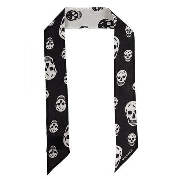 Alexander McQueen Ribbon Skull Scarf 158466111 [P]