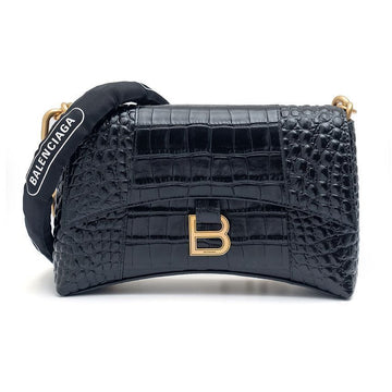 BALENCIAGA Krokodil-Embossed Klapp Schultertasche 65274056 [P]