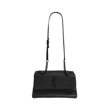 Saint Laurent Monogram West Chain Hollywood Shoulder Bag Black Medium 620663 158520172 [P]