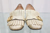 Gucci Metallic Leather Platinum Low Heel Shoes 453480 158520583 [P]