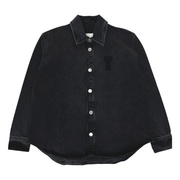 AMI Heart Logo Men's Denim Shirt 158521655 [P]