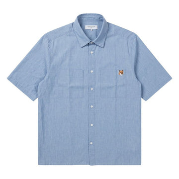 Maison Kitsune Men's Short Sleeve Shirt OM00424WC5006 P470 158521679 [P]
