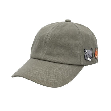 MAISON KITSUNE Mütze mit doppeltem Fuchs-Kopf-Patch 157314684 [P]