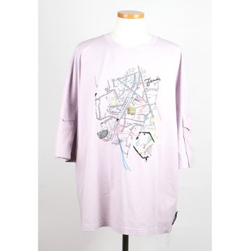 FENDI マップグラフィック半袖Tシャツ ライラック XL(105) 158523130 [P]